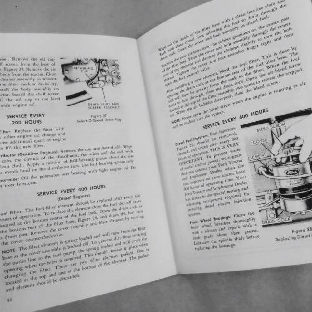 Tractor Owners Operators Manual J52837