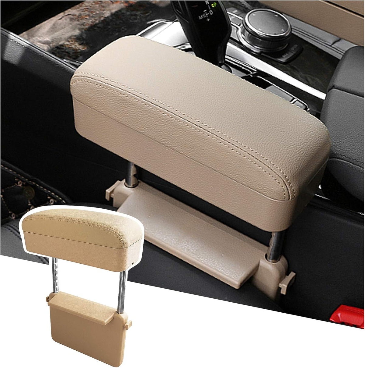 Beige Line Car Armrest Extender P5405