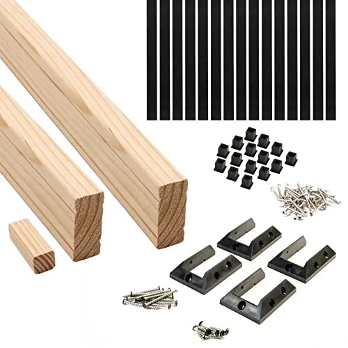 6 ft. Cedar Rail Kit with Aluminum Square Balusters T995