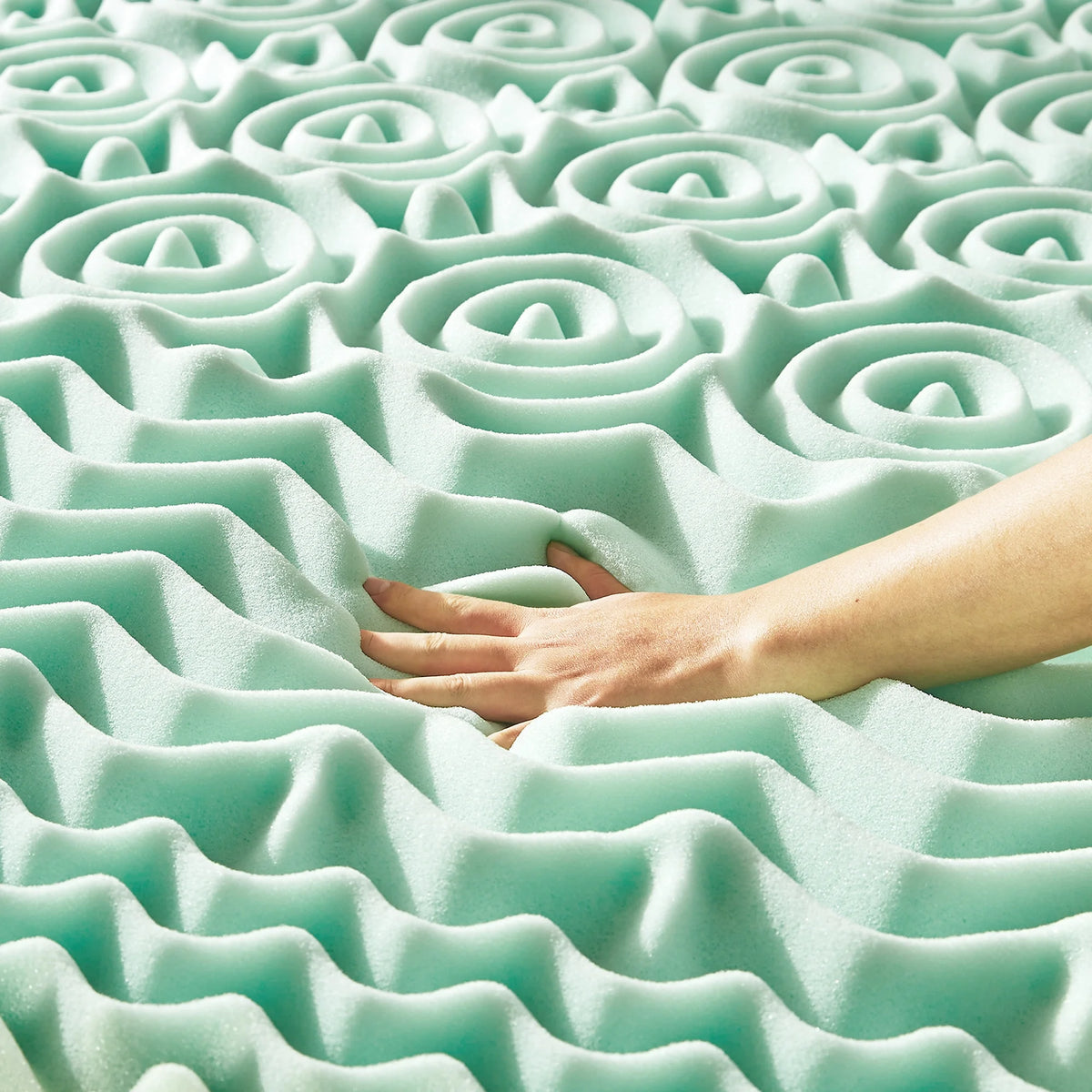 Queen 1.5" 5-Zone Memory Foam Mattress Topper with Aloe Infusion X44483