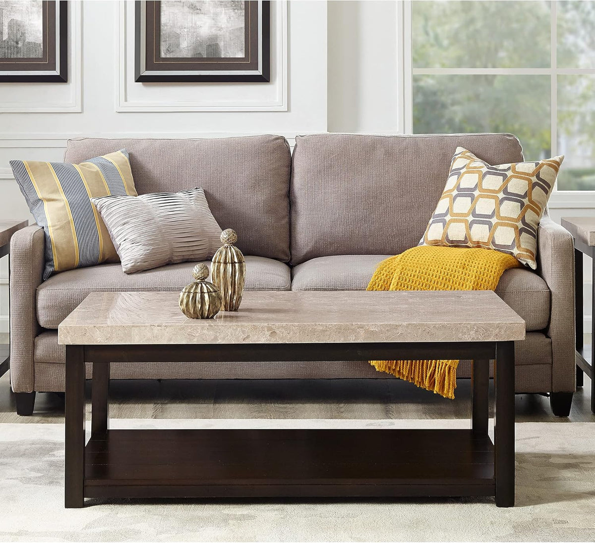 Coffee Table with Marble Top K425