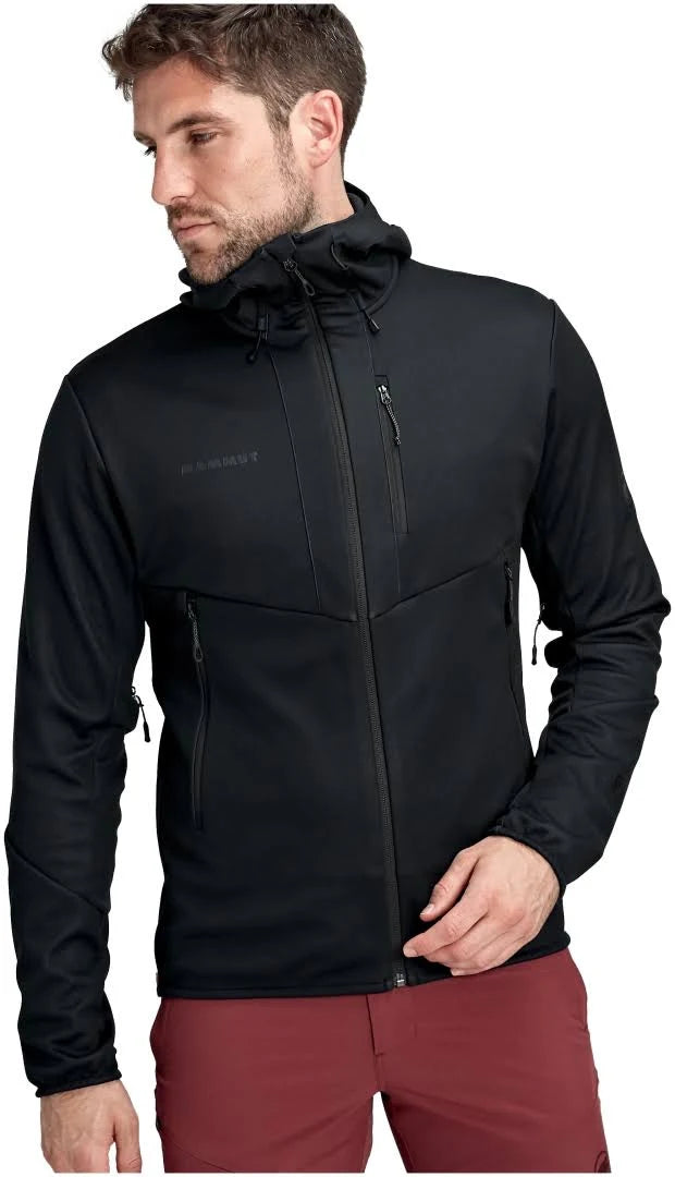 Black Hooded Softshell Jacket K6690