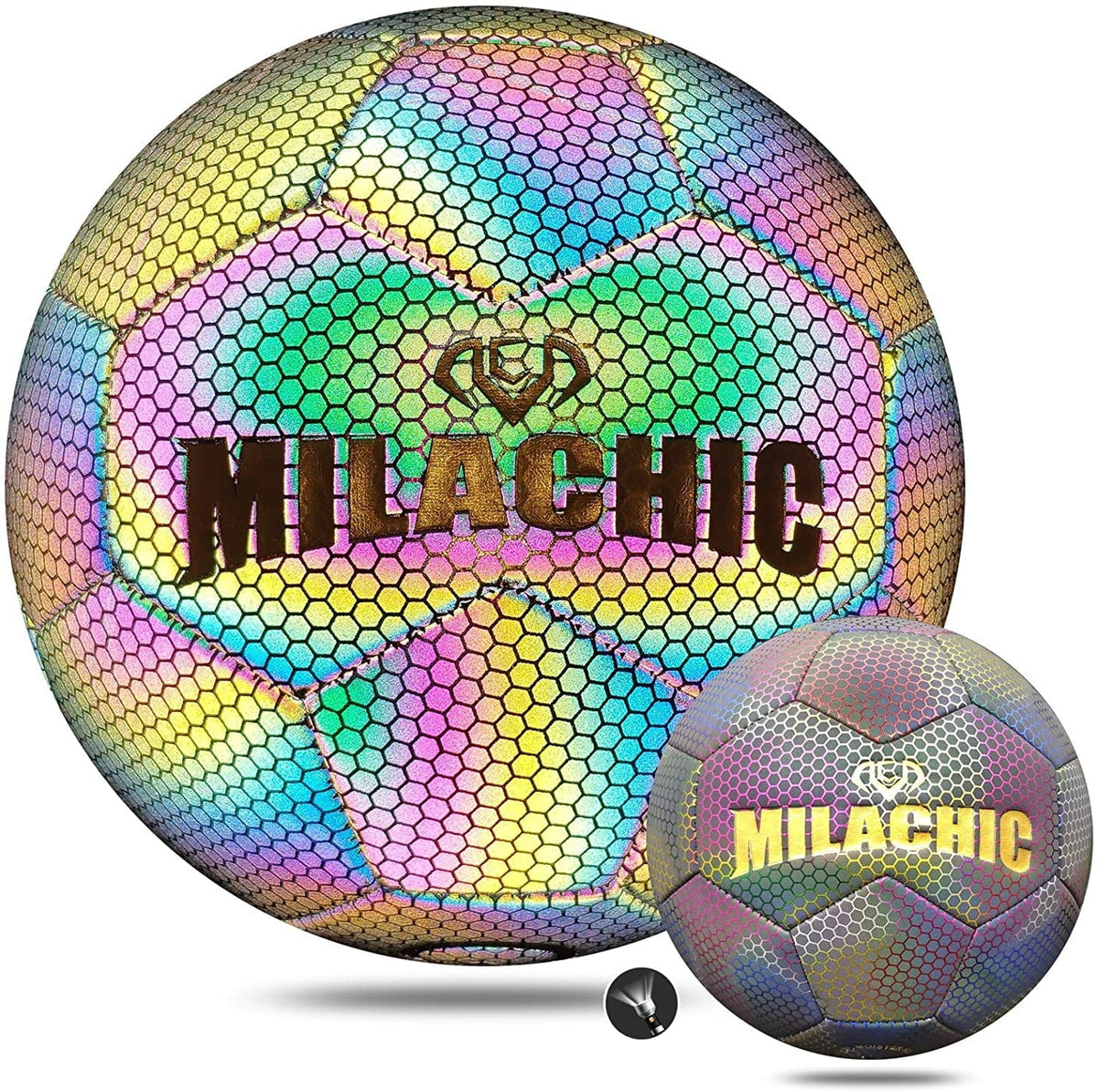 Holographic Reflective Soccer Ball Size 4 & Size 5 I80457