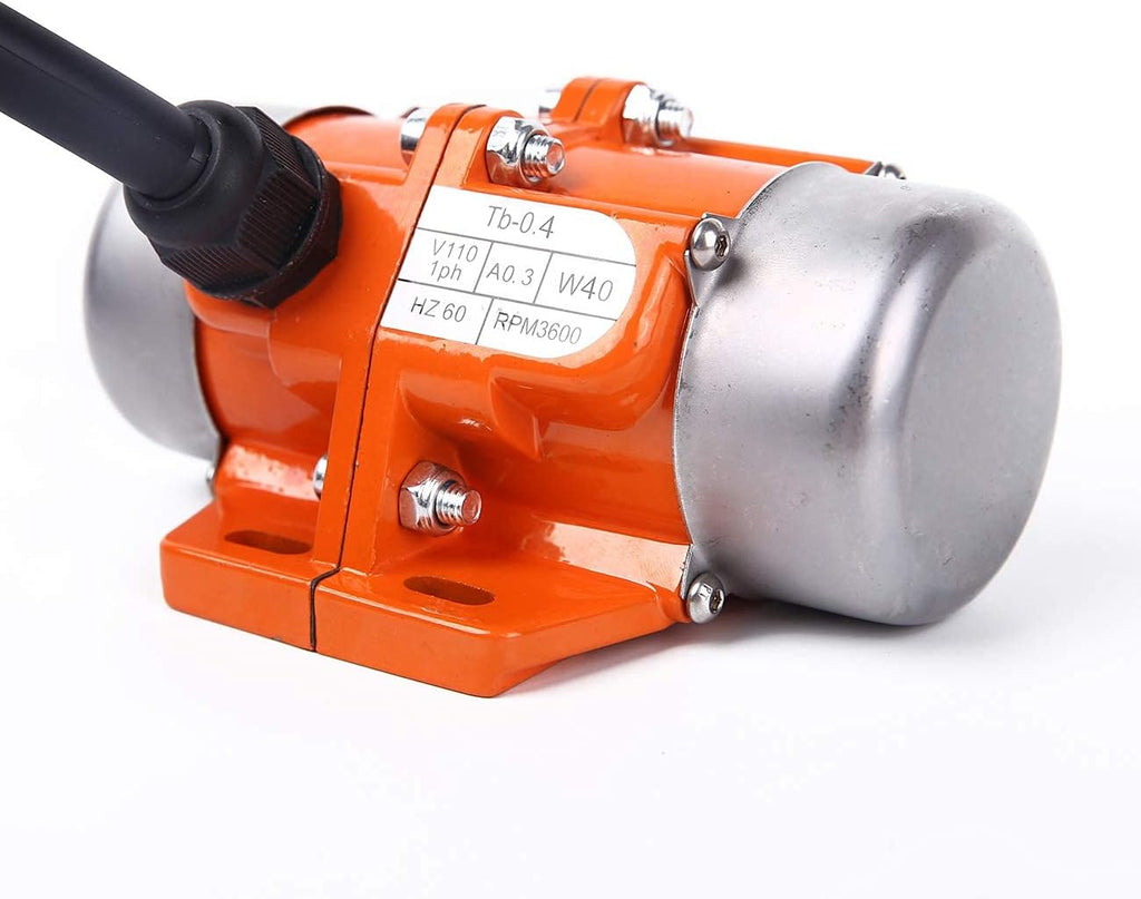 Vibrating Motor 40W Mini Industrial Concrete Vibrator Single Phase Aluminum Alloy AC 110V 3600rpm Pack of 2 J210212