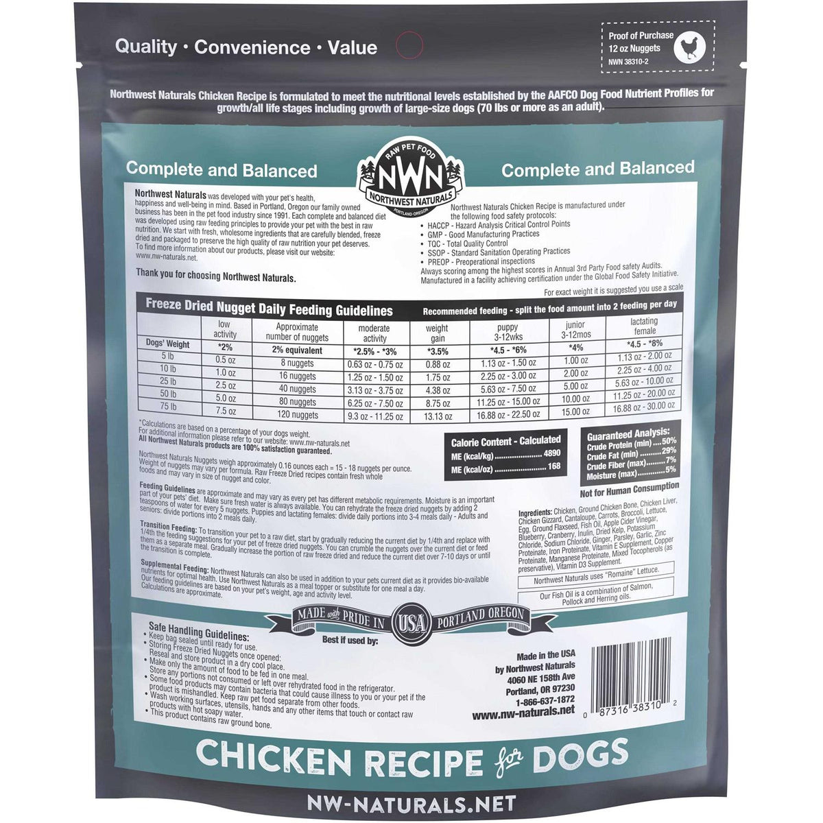 Freeze-Dried Raw Dog Food Nuggets T773105