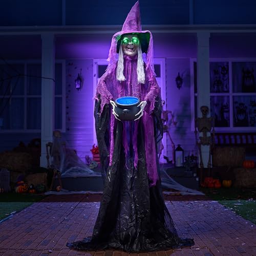 Life Size Animated Witch with Cane K352