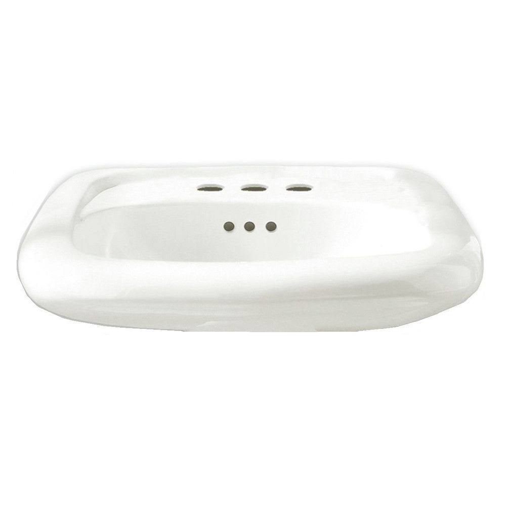 White Wall Mounted Sink F446
