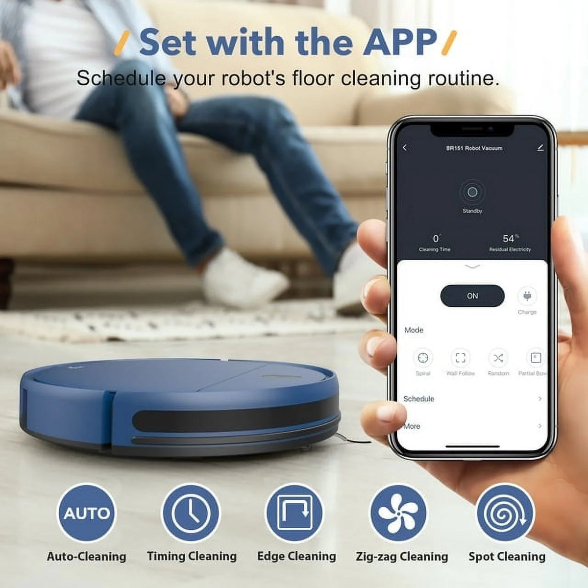 Robot Vacuum and Mop Combo W733