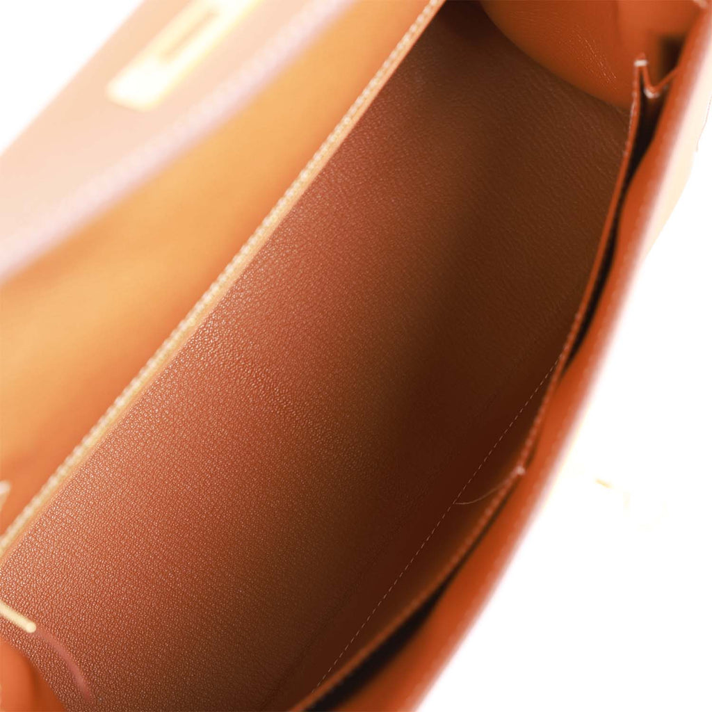 Gold Epsom Leather Bag V64008