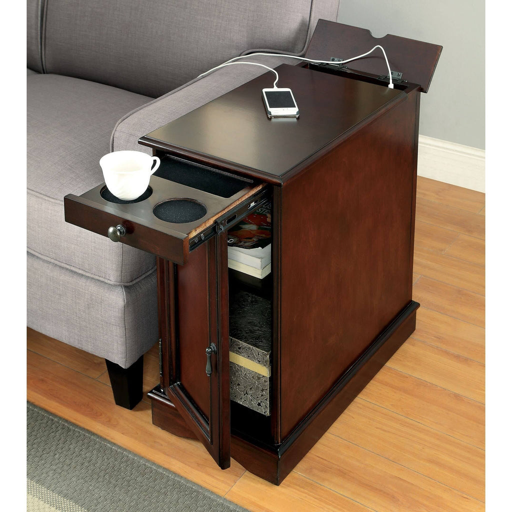 Cherry Side Table with USB R994649