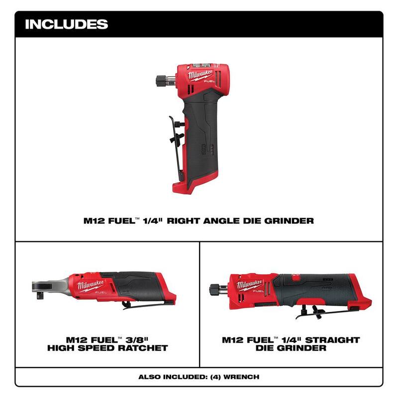 12V Lithium-Ion 3/8 in. Ratchet and 1/4 in. Die Grinder U382702