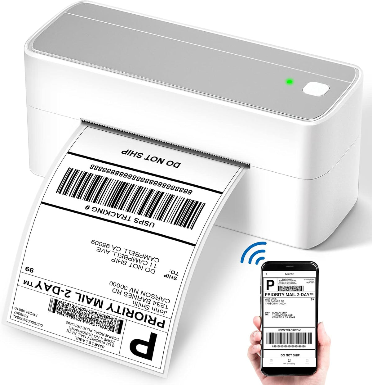 Bluetooth Portable Thermal Shipping Label Printer A480