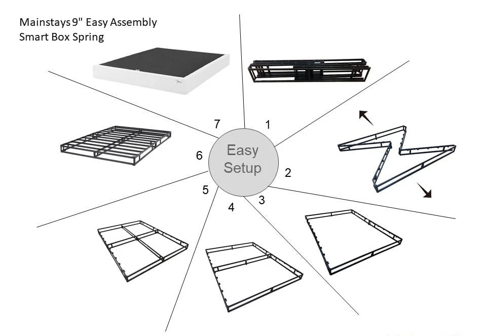 Queen High Profile Metal Box Spring H922035