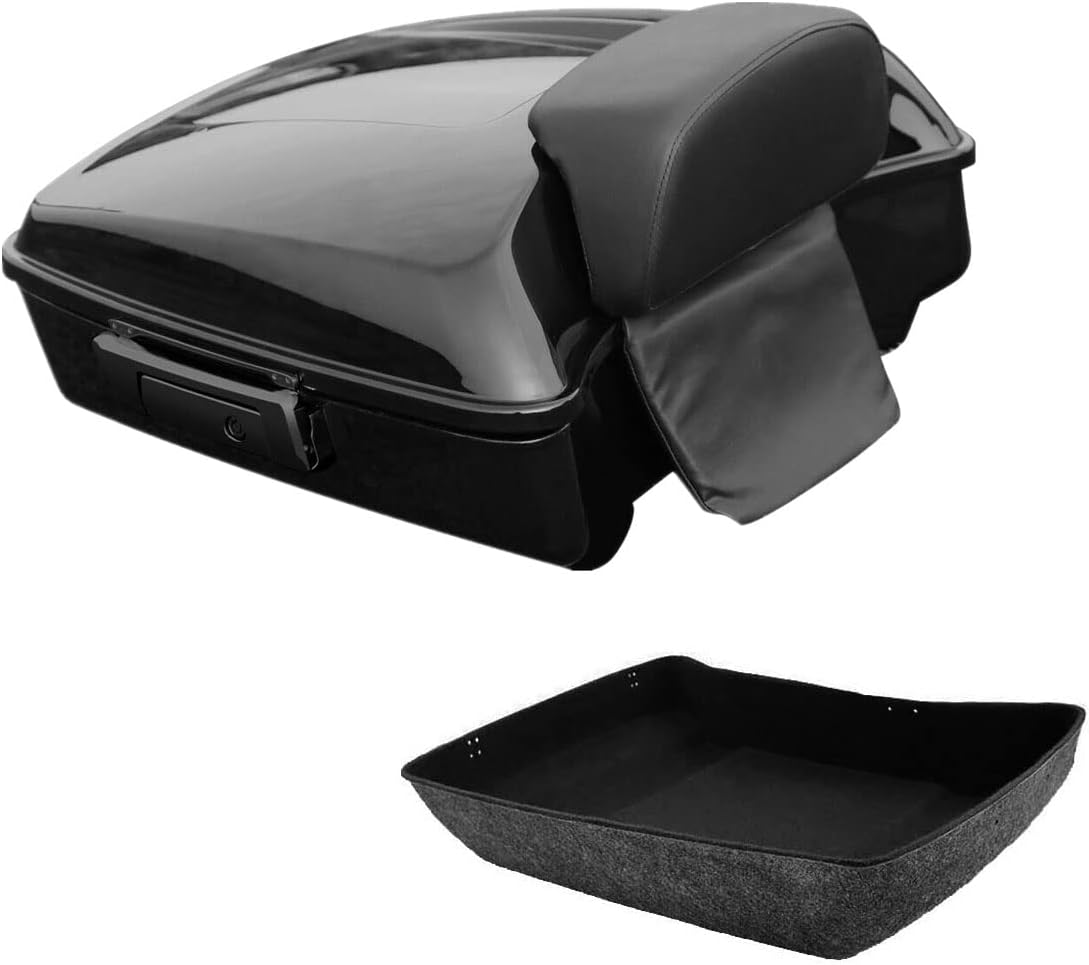 10.7" Tour Pack Trunk with Backrest Pad Mounting Rack Z546678