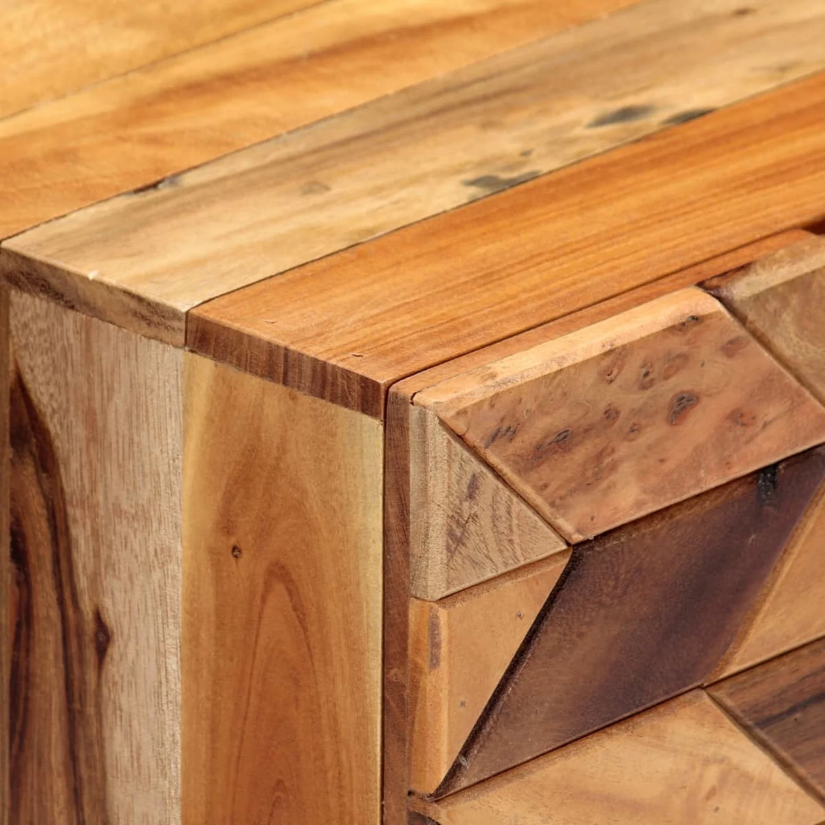Bedside Cabinet Solid Reclaimed Wood P572926