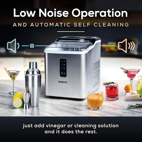 Stainless Steel Electric Countertop Ice Maker Machine B23573