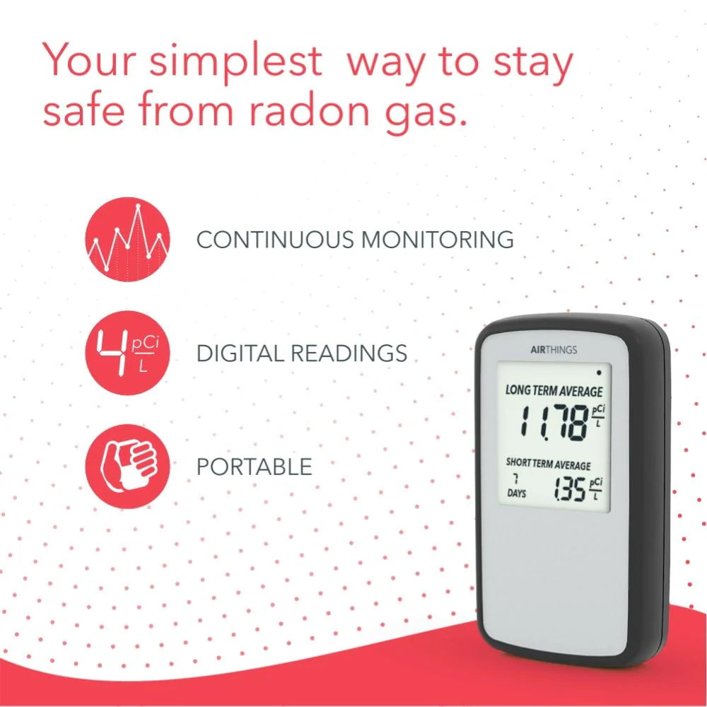 Battery Operated Digital Radon Detector Z45444