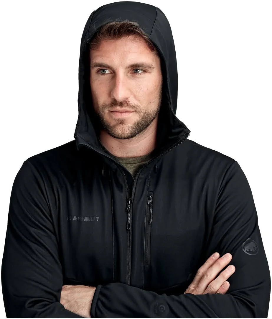 Black Hooded Softshell Jacket K6690