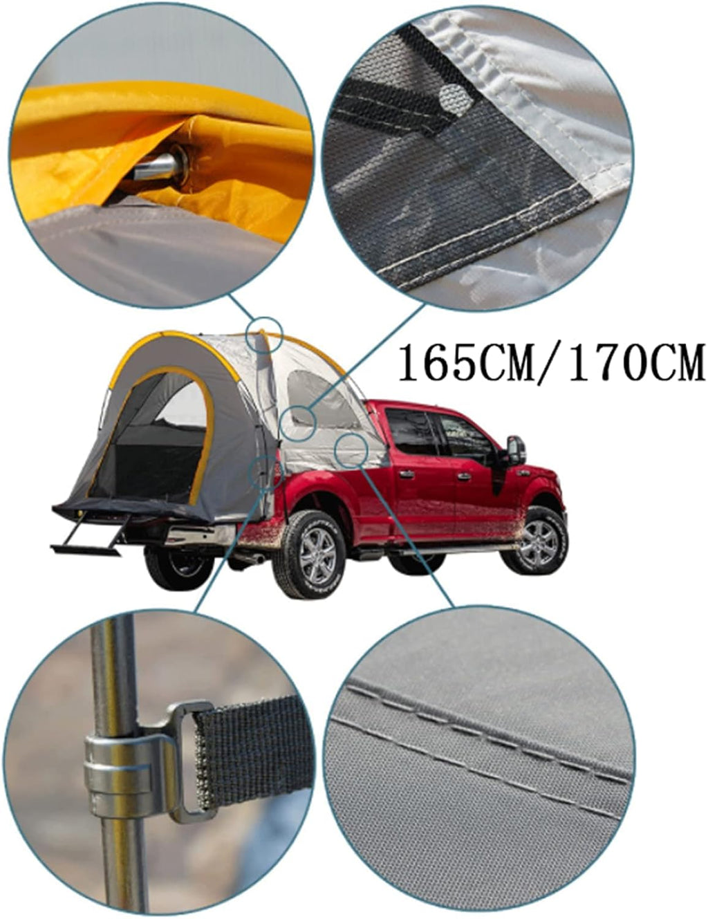Waterproof Double Layer 2 Person Truck Tent with Carry Bag Y599