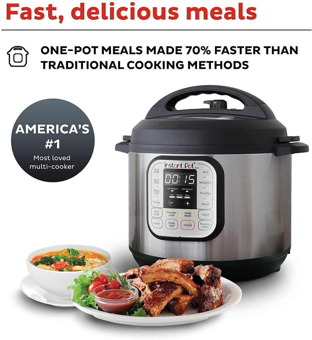 8 Qt Electric Pressure Cooker with Stainless Steel Inner Pot M275590