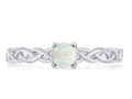 14k White Gold Over Sterling Silver Created Opal Solitaire Ring K448254