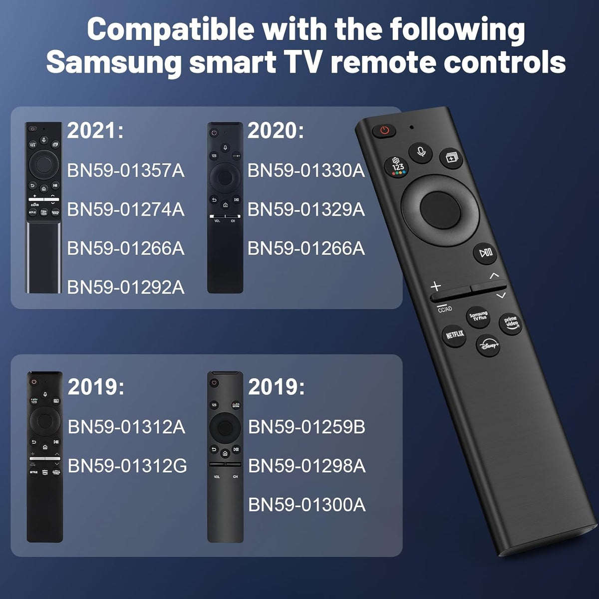 Replacement Voice Remote for Samsung Smart TVs K326277