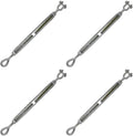 Galvanized Jaw and Eye Turnbuckles A602579