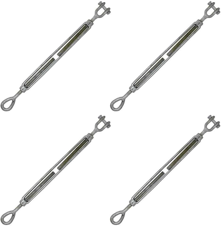 Galvanized Jaw and Eye Turnbuckles A602579