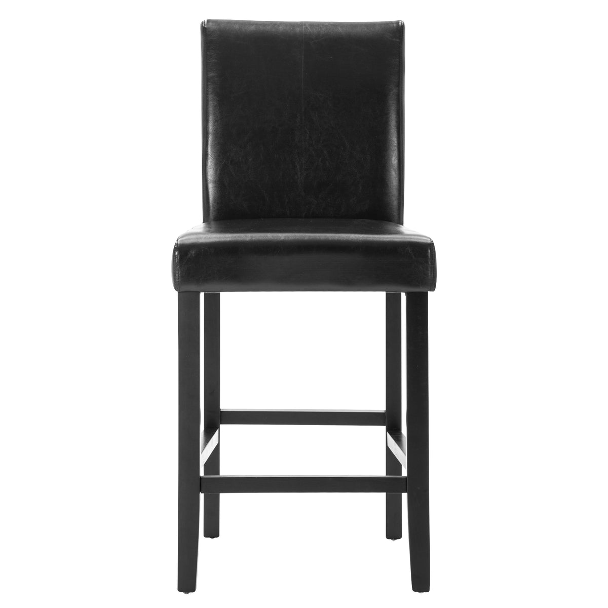 Black PU Leather Bar Stools, Set of 2 V988070