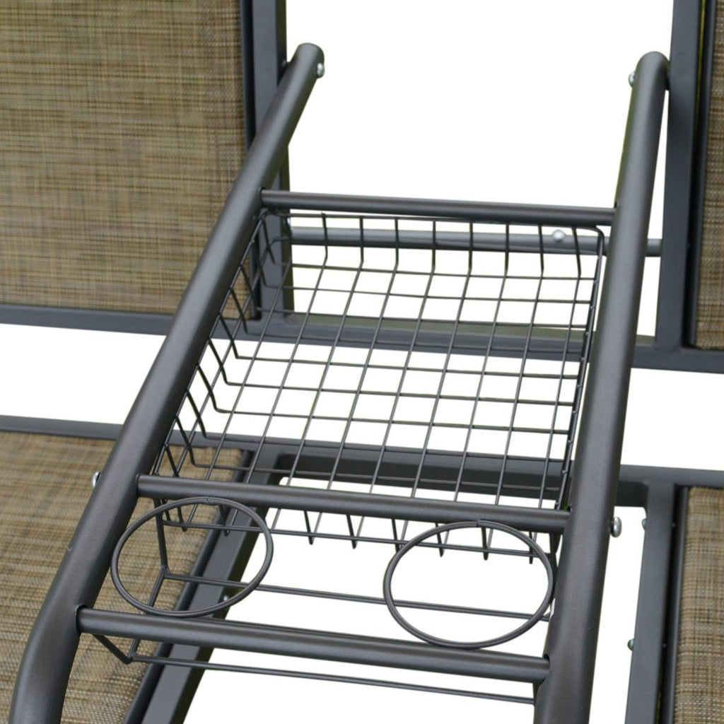 Covered Porch Canopy Swing Bench Chair with Stand Z3999