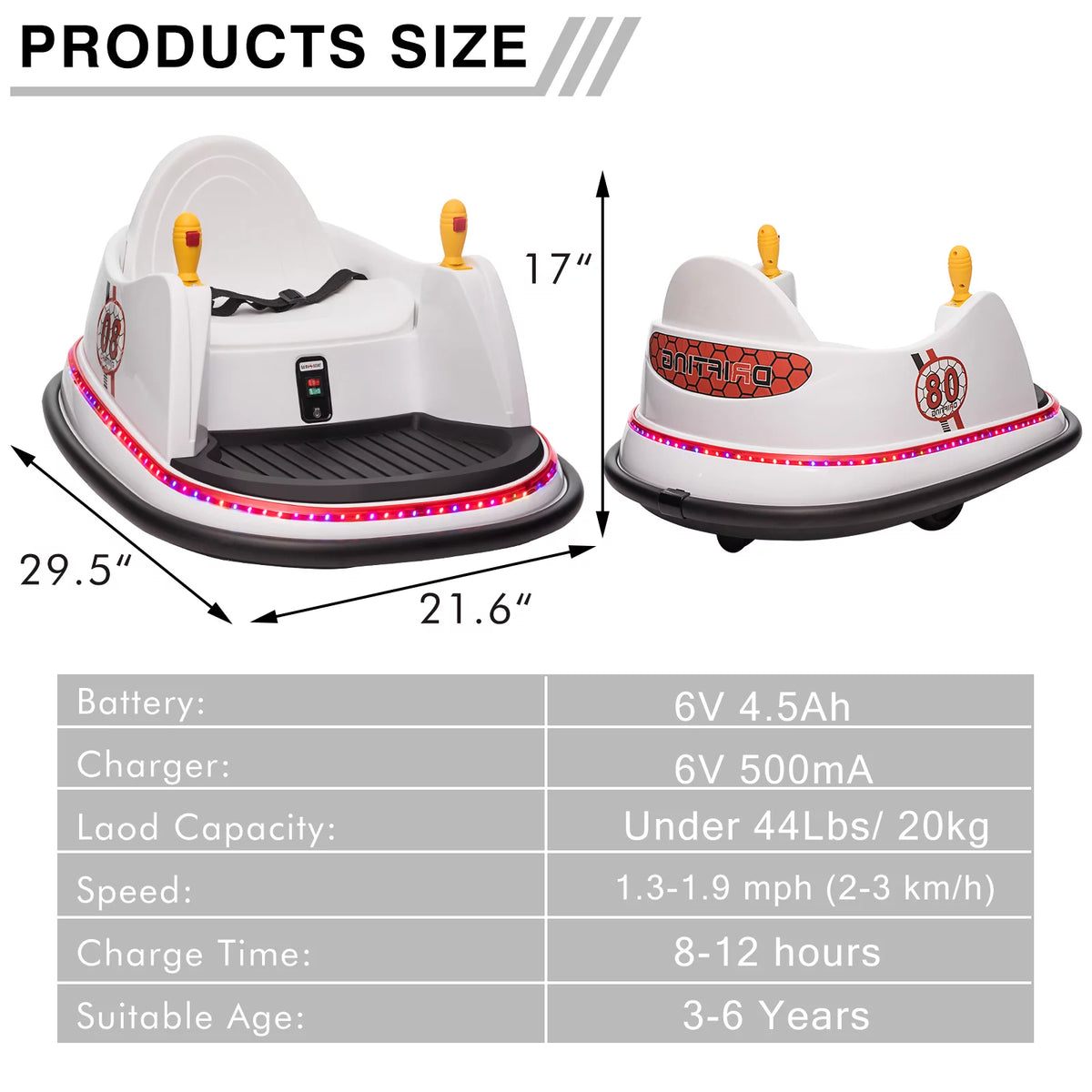 12V Electric Powered Ride on Bumper Car with Remote Control H7471