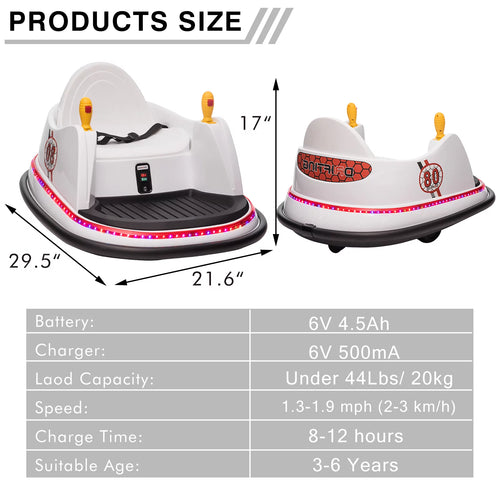 12V Electric Powered Ride on Bumper Car with Remote Control H7471