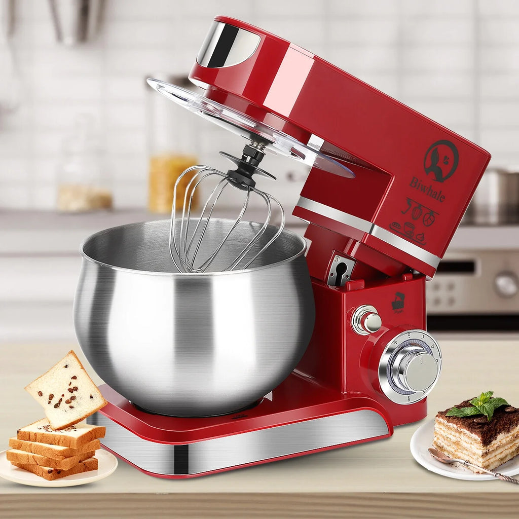 Tilt-Head Stand Mixer 5.2QT 600W 6 Speeds Red L97758