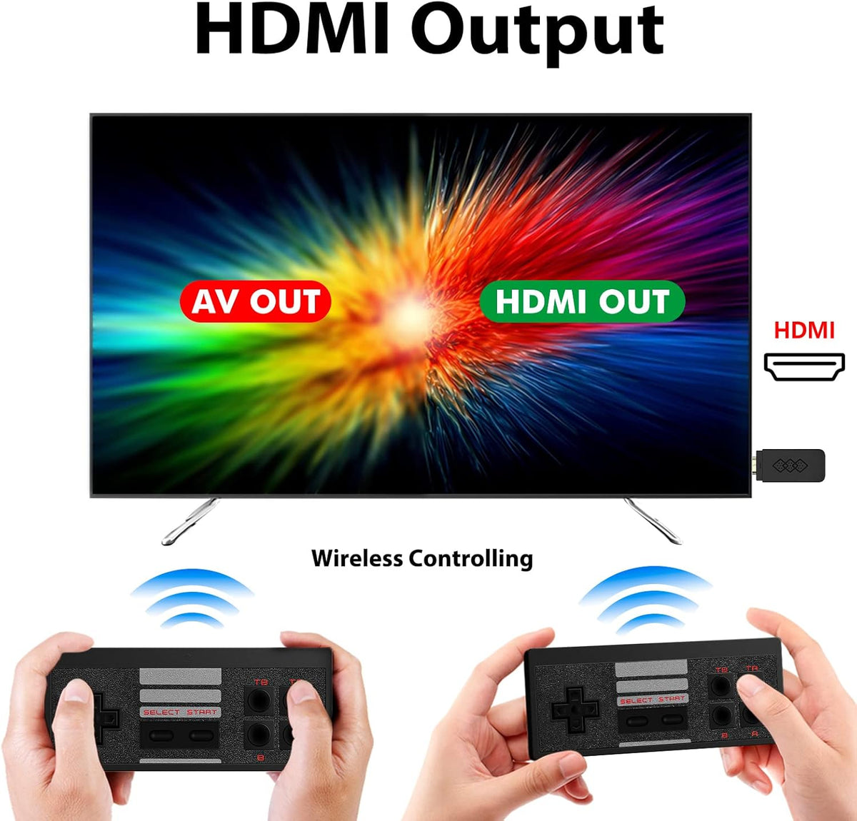 Retro Video Game Console with 818 Classic HD Video Games A109