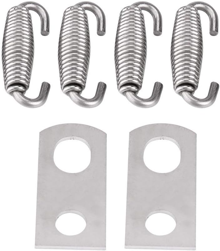 1 Pair 51mm Motorcycle Exhaust Mid-Pipe Link Pipe T988586
