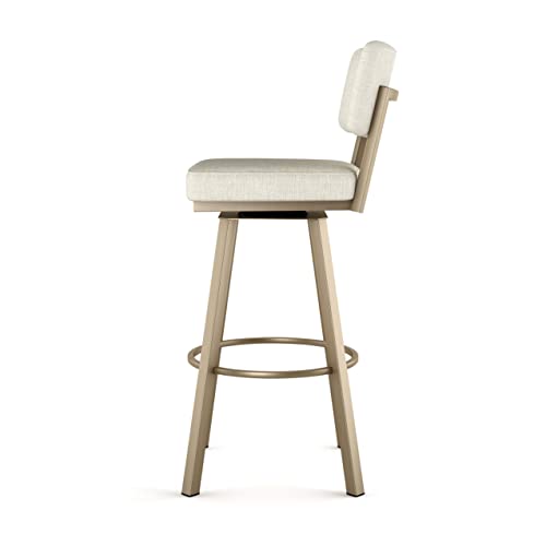 Shiny Charcoal Grey PVC Swivel Bar Stool A8765