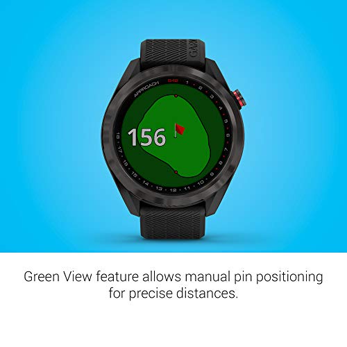 Golf Smartwatch with 1.3" Color Touchscreen and Scratch-Resistant Ceramic Bezel W4574