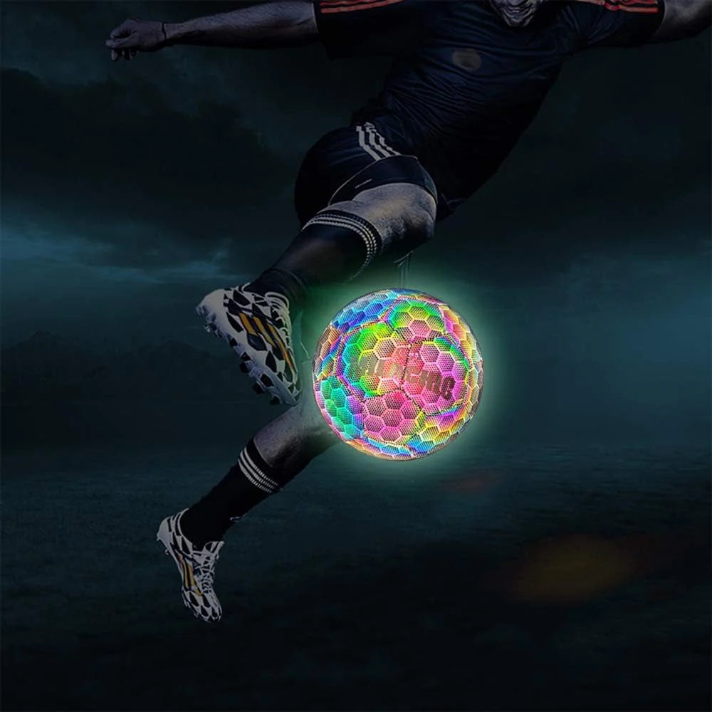 Holographic Reflective Soccer Ball Size 4 & Size 5 I80457