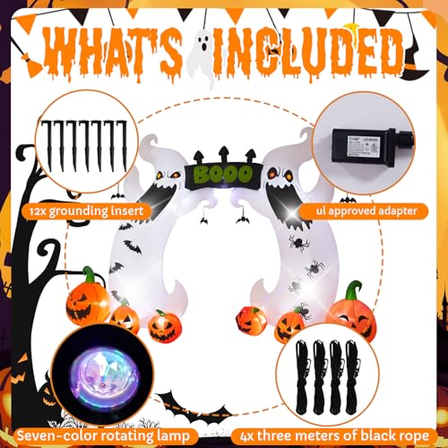 8ft Inflatable Halloween Outdoor Decoration with LED Lights U12369