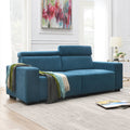 2-Seater Velvet Sectional Sofa with Adjustable Headrest L701788