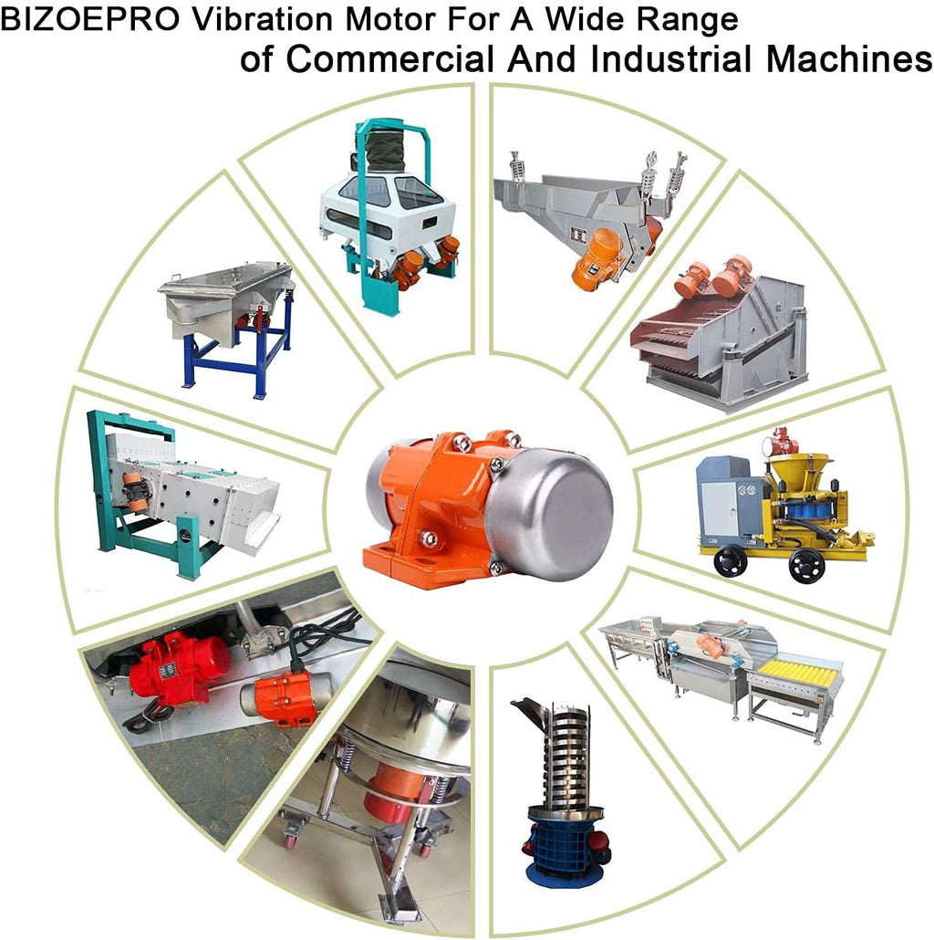 Vibrating Motor 40W Mini Industrial Concrete Vibrator Single Phase Aluminum Alloy AC 110V 3600rpm Pack of 2 J210212