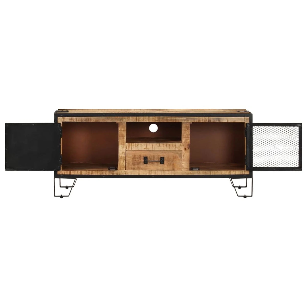 Rough Mango Wood TV Stand with Storage Drawer N813100