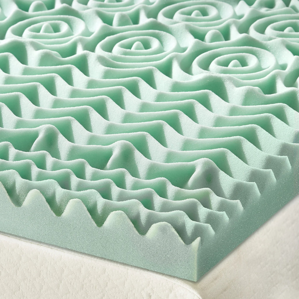 Queen 1.5" 5-Zone Memory Foam Mattress Topper with Aloe Infusion X44483