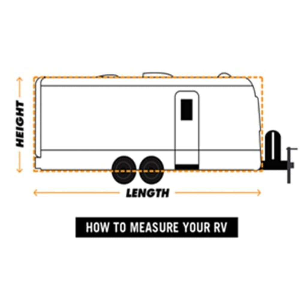 3 Layers Camper Trailer Cover Fits 20' to 23' Trailer Breathable Waterproof (Grey) R34411