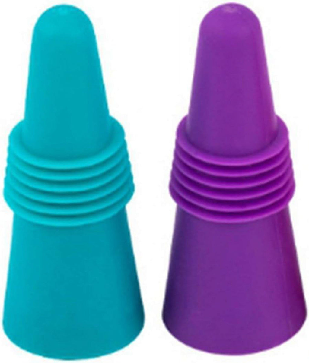 Silicone Stainless Steel Wine Bottle Stopper P6451