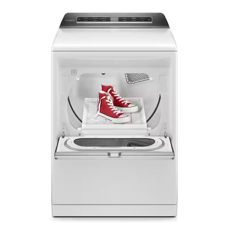 White Gas Dryer with Steam C633744