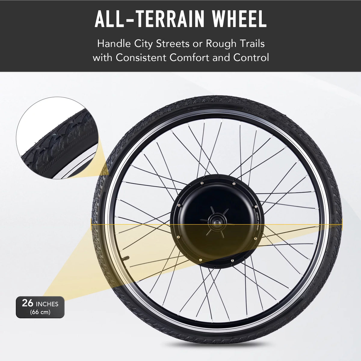 26 Inch 1000 Watt Electric Bike Conversion Kit C85269