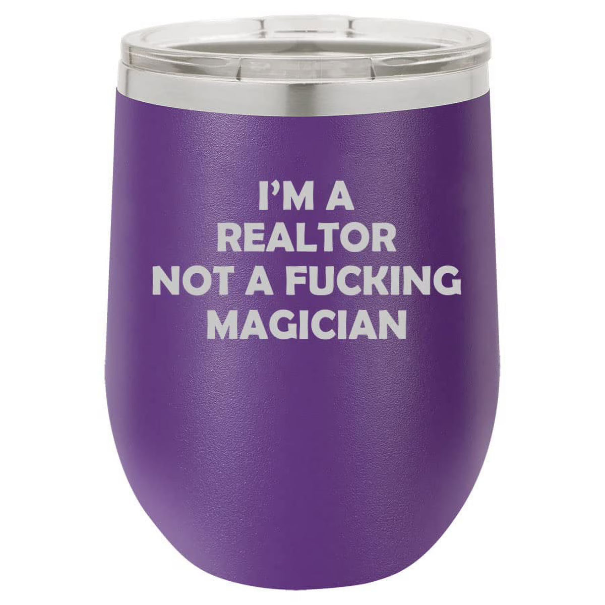 12 oz Double Wall Vacuum Insulated Stainless Steel Stemless Wine Tumbler Travel Mug With Lid H191