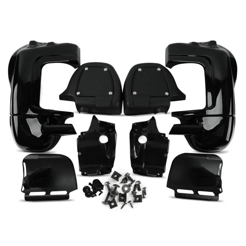 Black Lower Vented Leg Fairing for Harley Davidson Touring 1983-2013 K5639