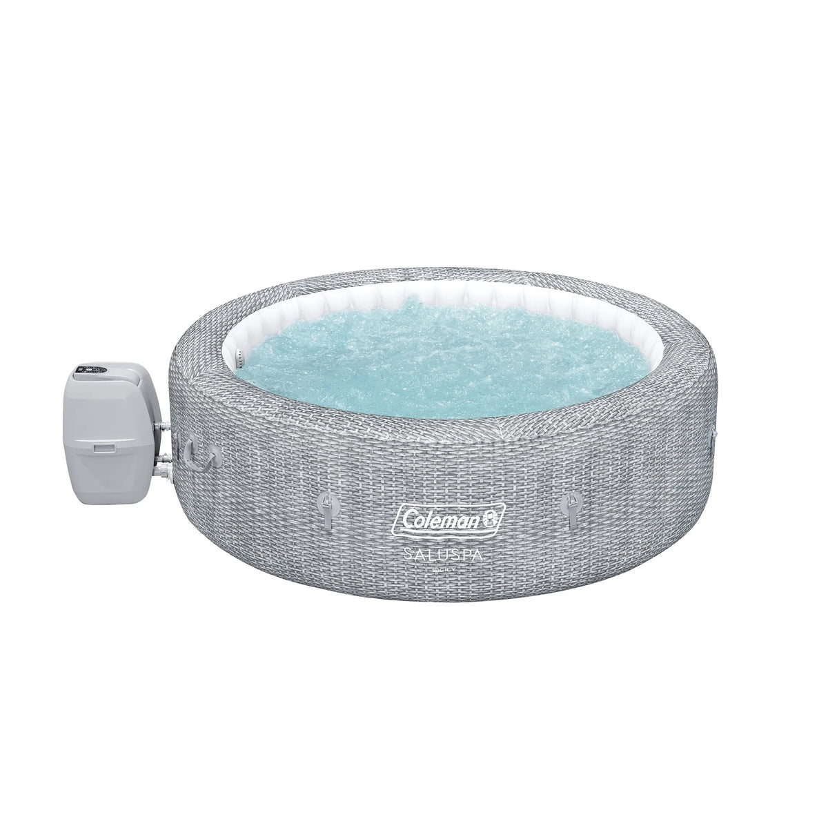 Inflatable Round Hot Tub with 60 Jets, Black O956931